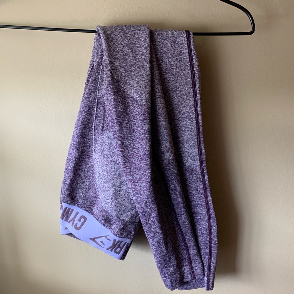 Gymshark Purple Flex Leggings - mid-rise size S
